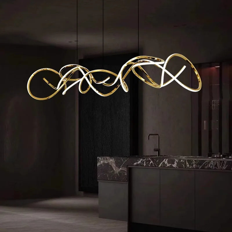 Moderne LED-lysekrone, ideel til indretning