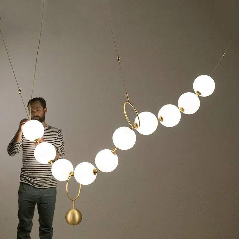 Elegant nordisk LED-lysekrone