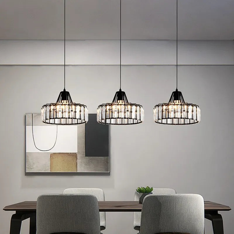 Minimalistisk nordisk LED-glaspendel