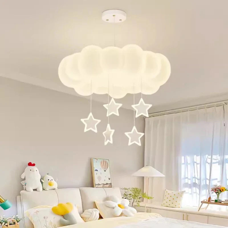 Moderne romantisk sky-loftslampe til børneværelsesindretning