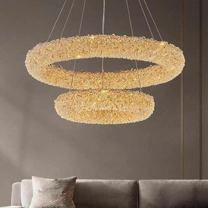 K9 krystallysekrone elegant design til moderne belysning
