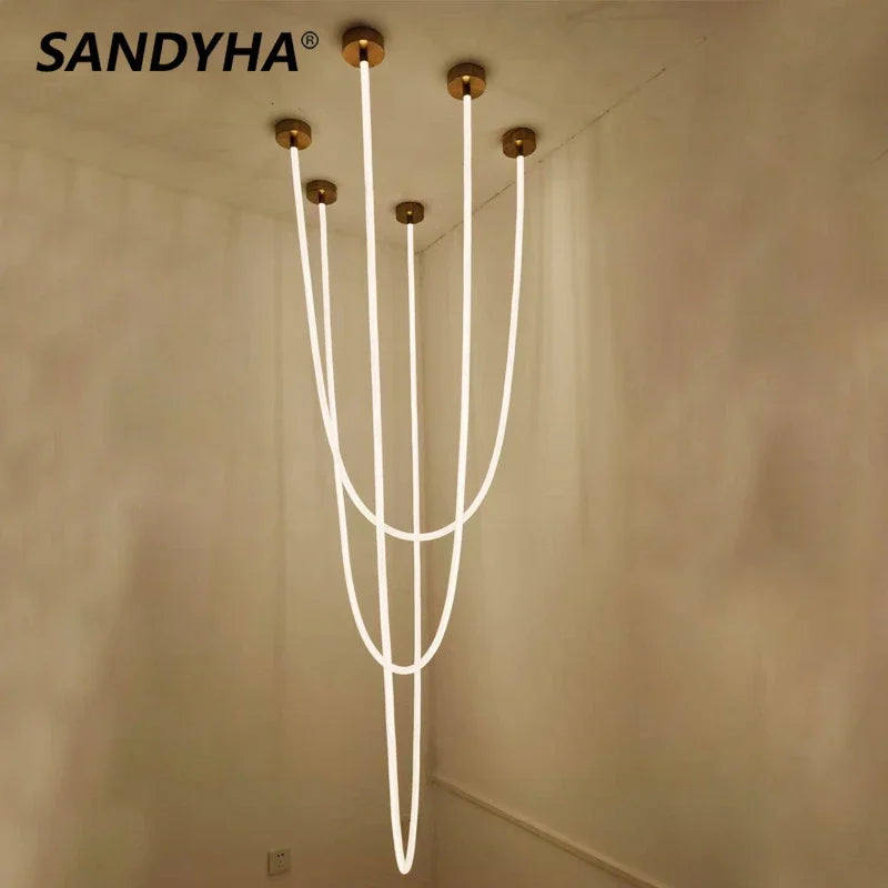 sandyha minimalistisk lysekrone online art design LED