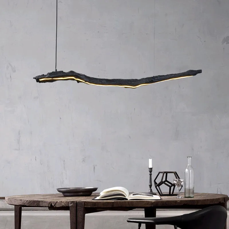 Nordisk wabi-sabi LED-lysekrone til restaurant og café