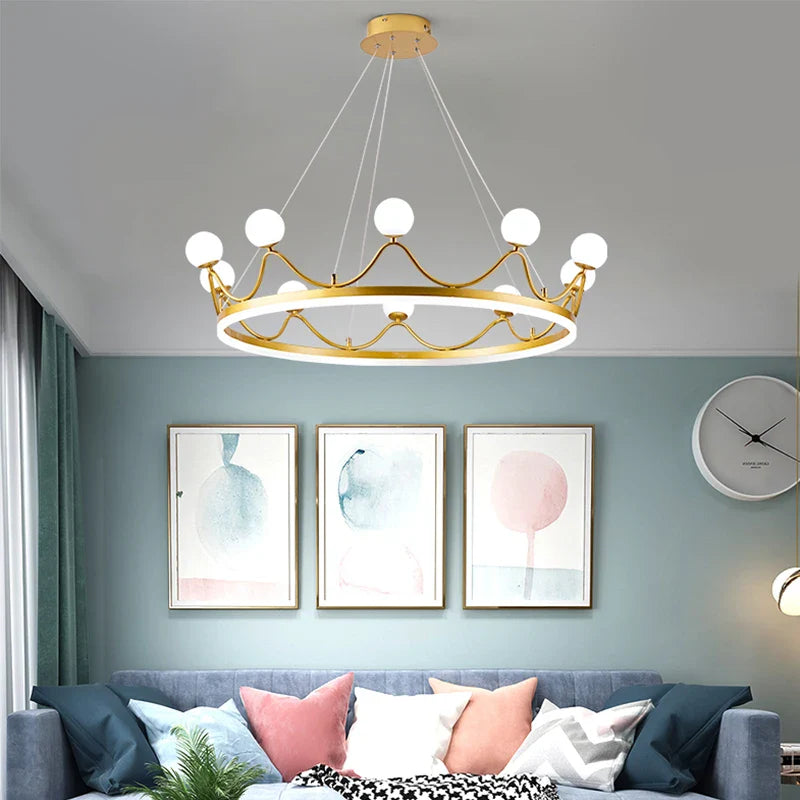 LED-krone lysekrone, moderne dekorativ pendel