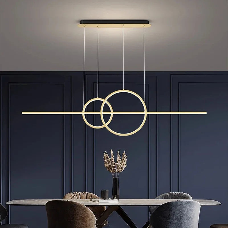 Elegant LED-lysekrone i moderne design