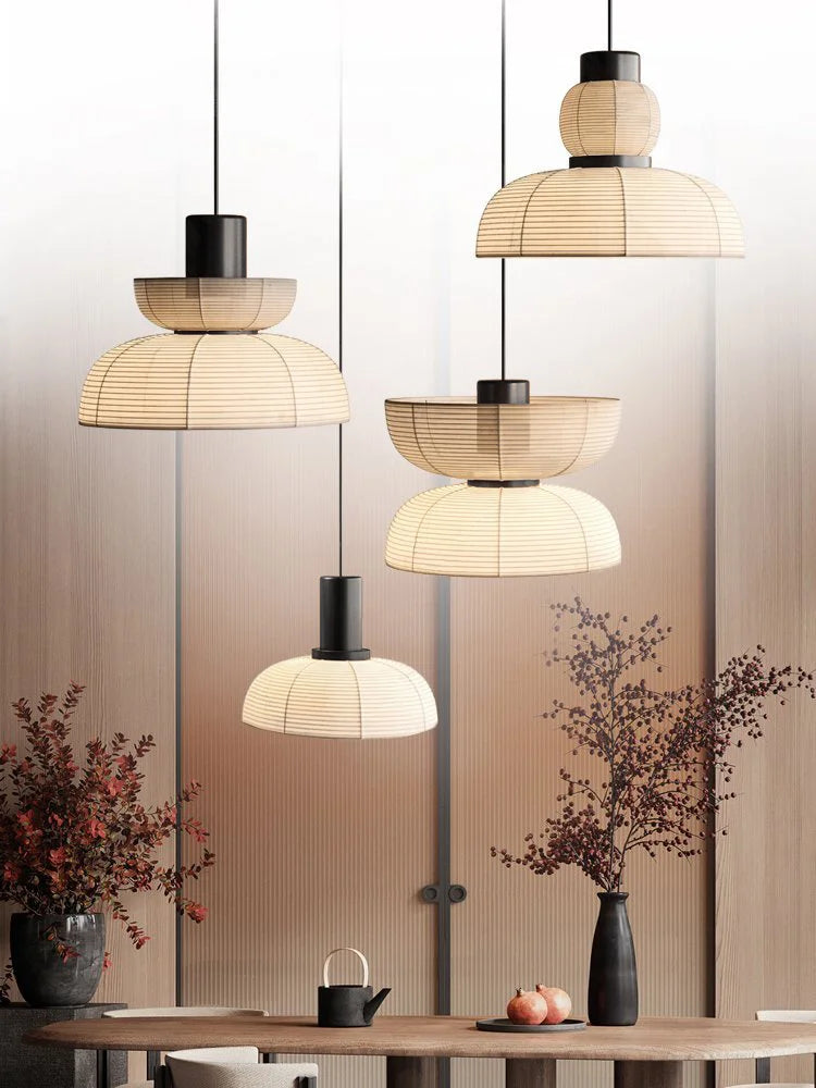 Minimalistisk LED-lampe i wabi sabi-stil til restauranter og barer