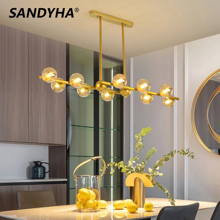 Elegant, moderne, lysende pendellampe