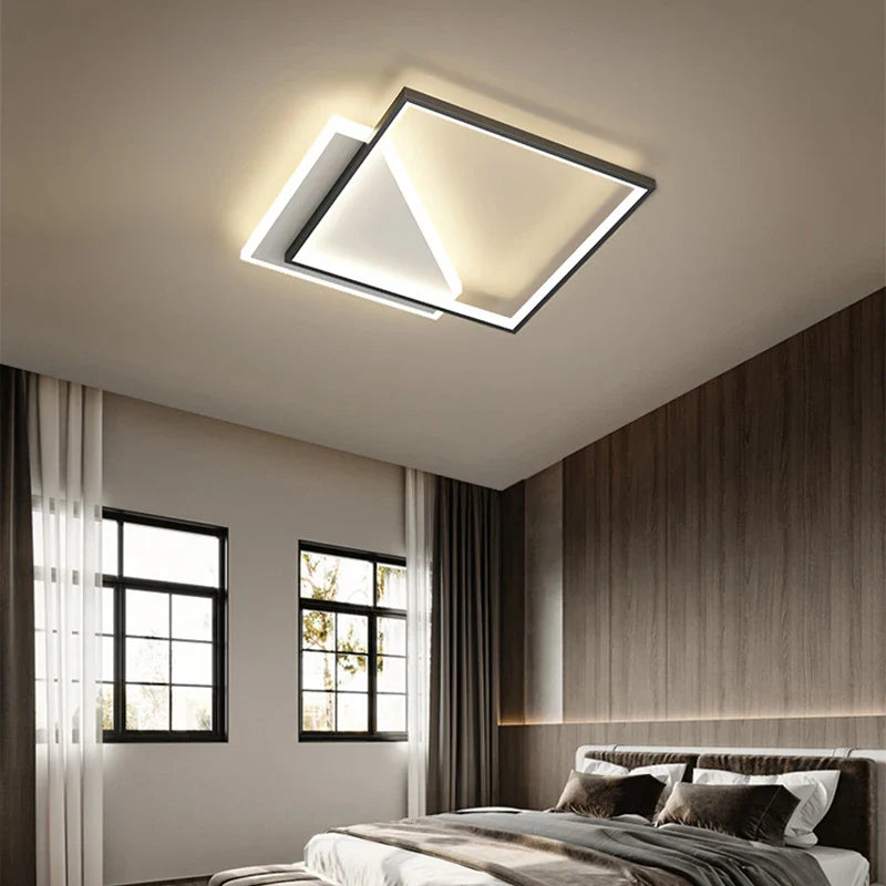 Firkantet LED-pendel i moderne design