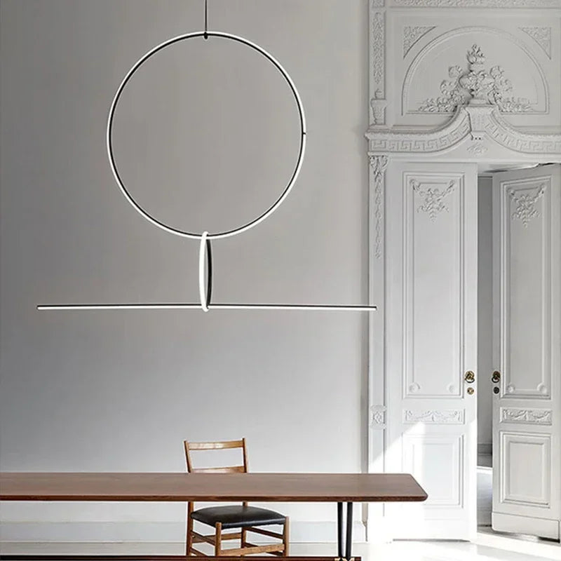 Nordisk LED-lysekrone, lysende elegance.