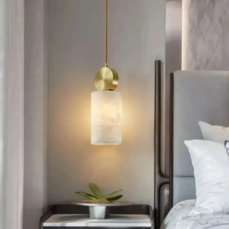 Pendel i marmor og kobber, nordisk design