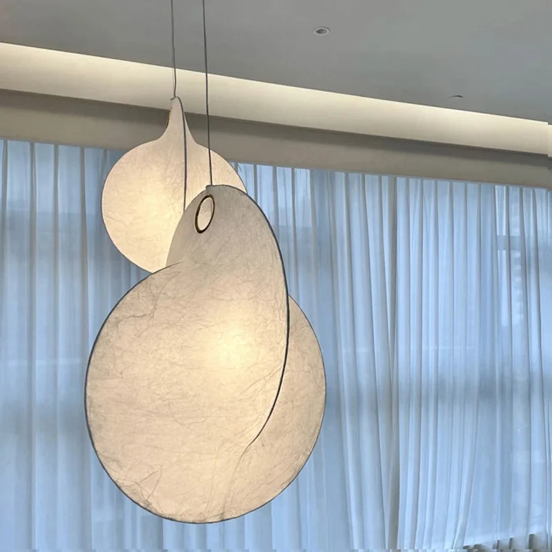Nordisk Wabi Sabi LED-silkependel til boligindretning