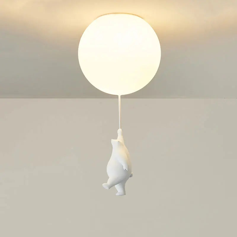 Fateh – Moderne ballonlampe til ophæng/loft i harpiks og akryl til soveværelset