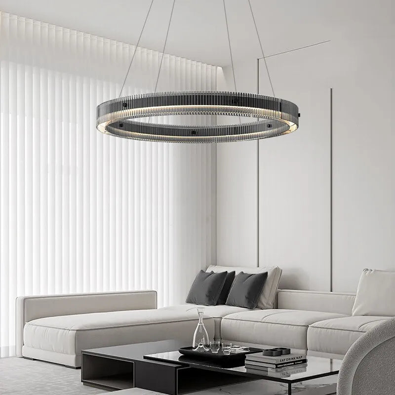 LED-ringlampe nordisk design moderne italiensk stil