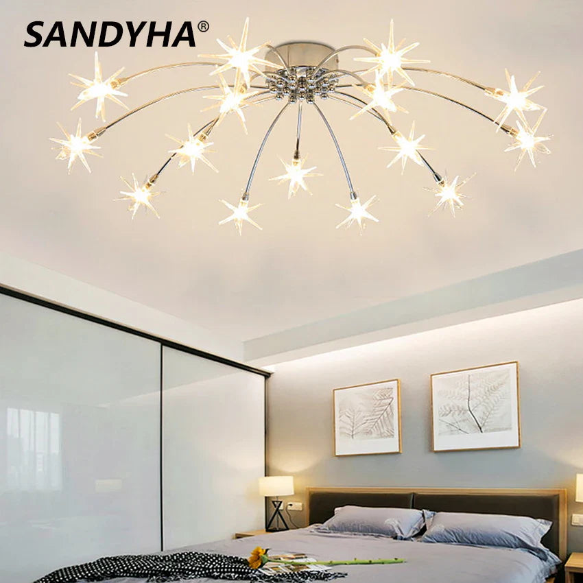 Elegant, moderne pendel i form af en konstellation