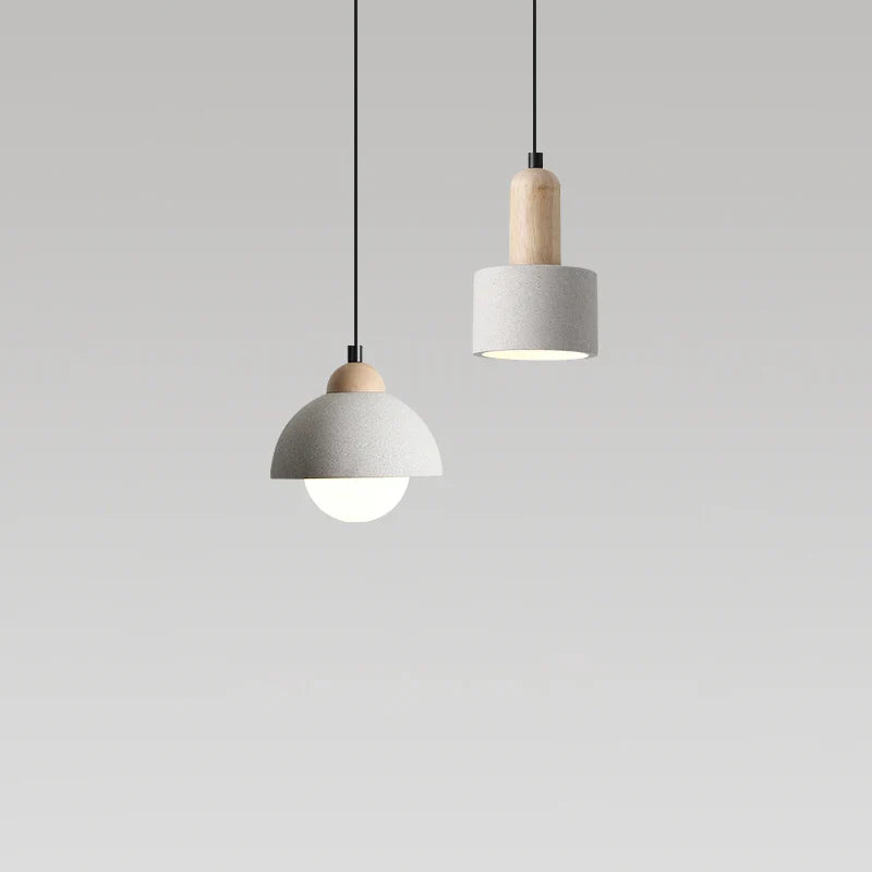 Japansk wabi-sabi cementlampe nordisk minimalistisk design