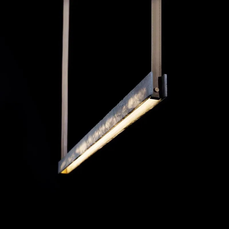 Moderne minimalistisk LED-loftlampe i eksklusiv marmorlook