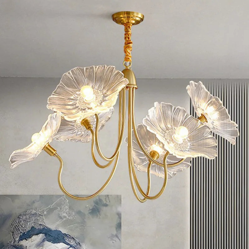 Moderne, lys, luftig og elegant lysekrone