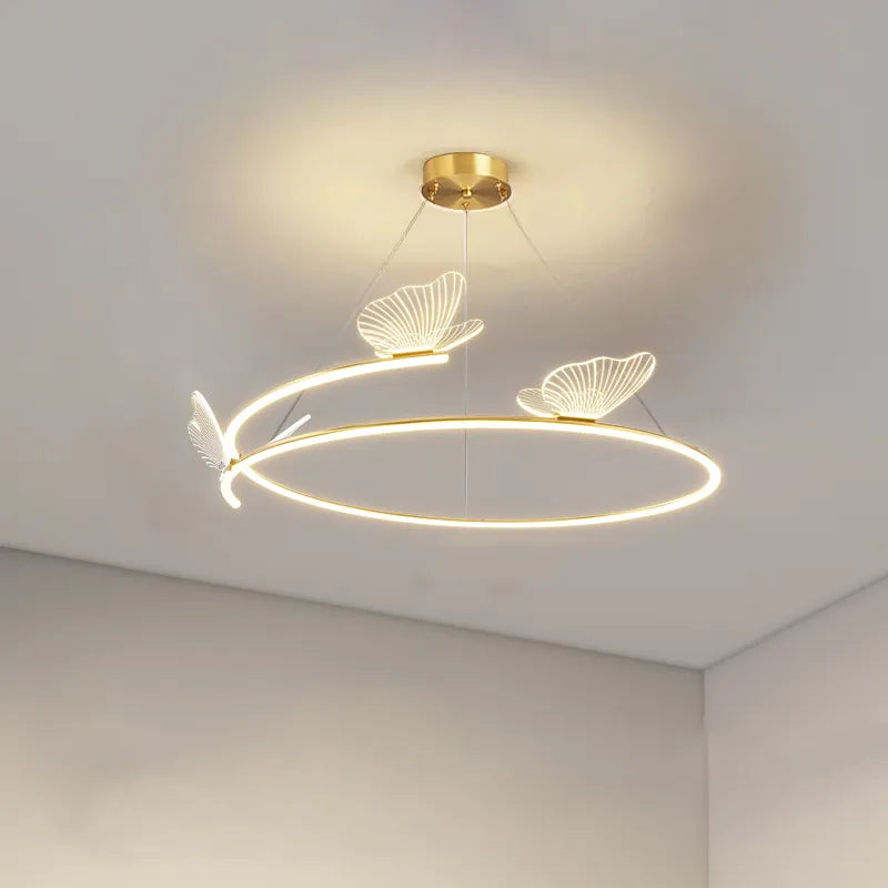 Butterfly LED lysekrone mode kreativitet hjem