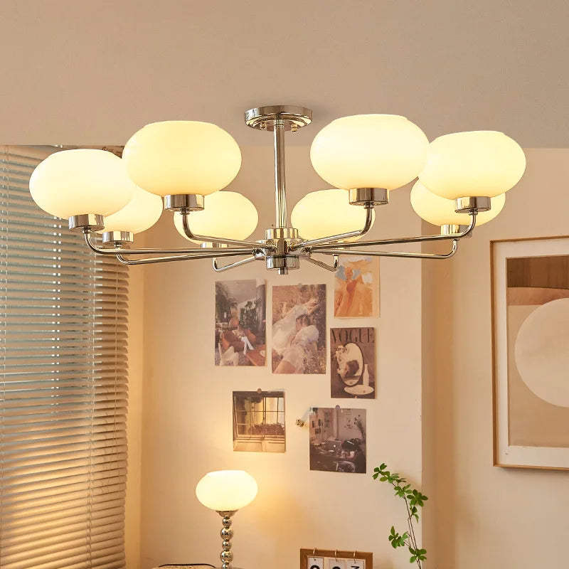 Moderne Bauhaus-glaspendel til nordisk stue