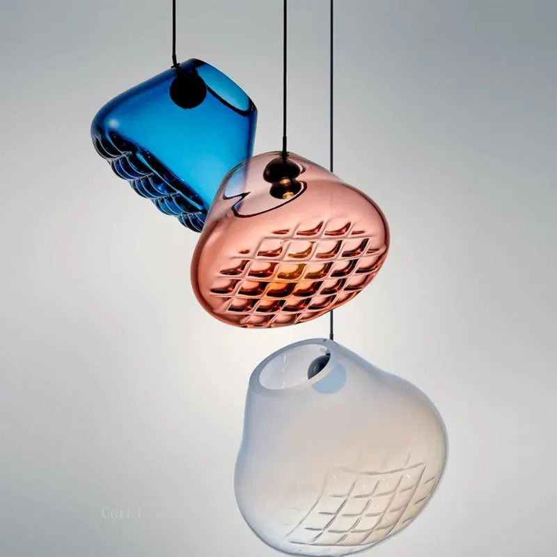 Designerglaslampe til køkken, bar og restaurant