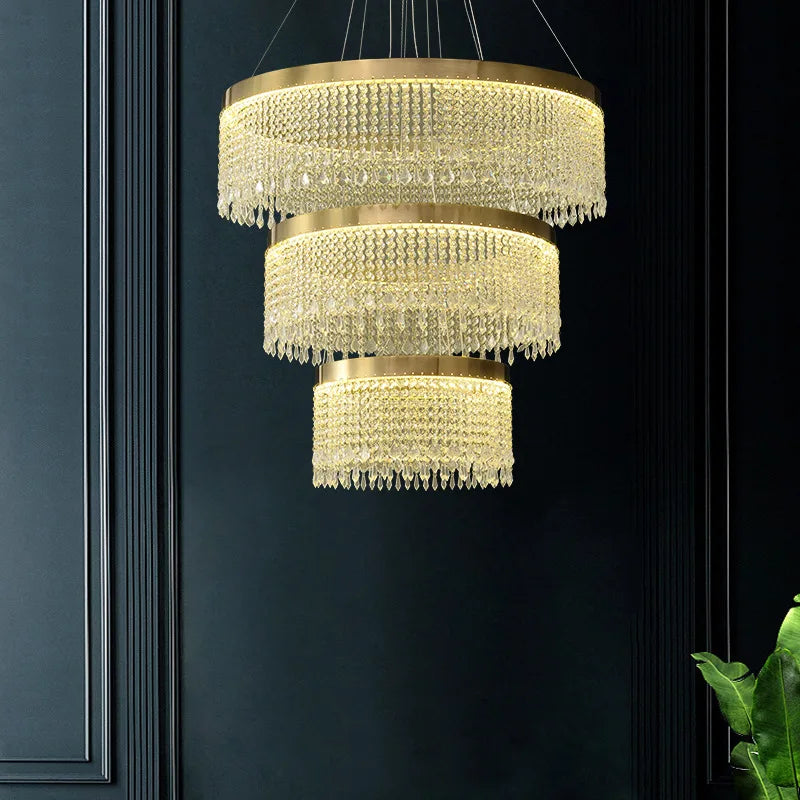 Moderne designer LED-krystallysekrone til indretning