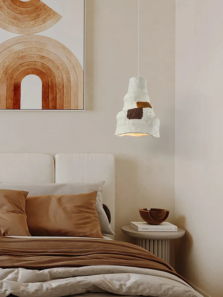 Nordisk wabi sabi-lysekrone, moderne design, dekorativ belysning til café