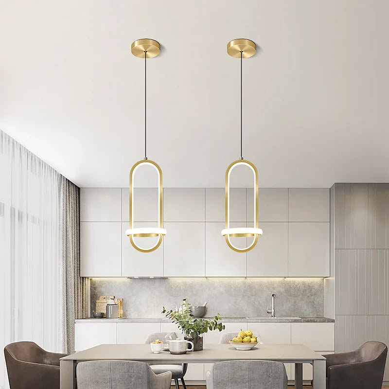 Moderne design LED-krystalloftlampe