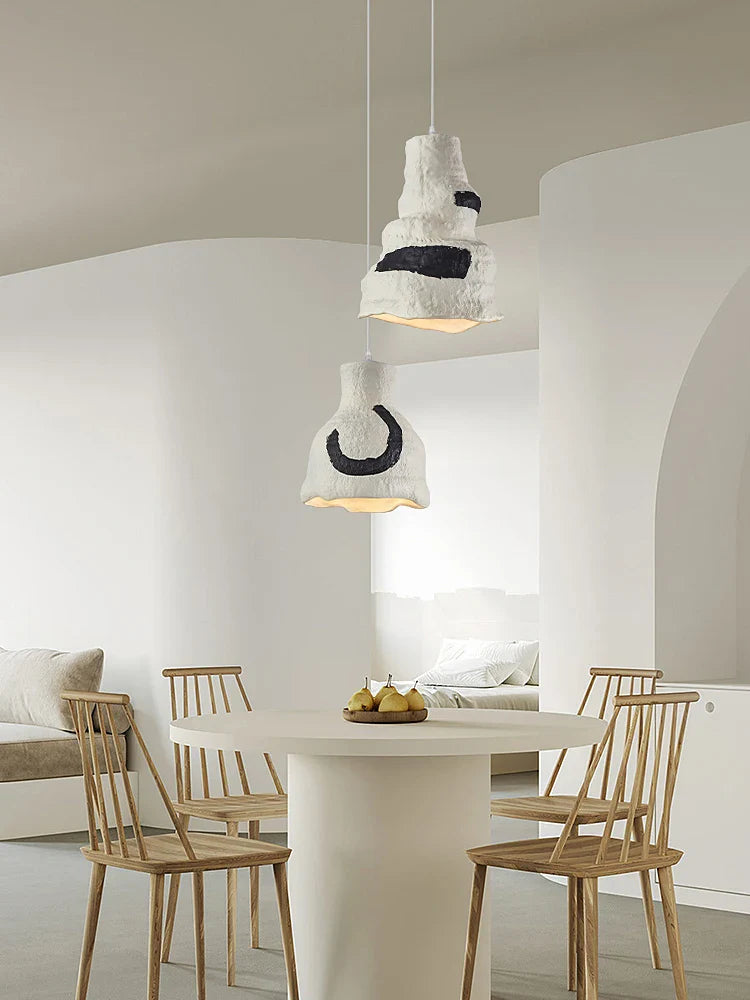 Nordisk Wabi Sabi minimalistisk LED-pendel til bar, restaurant, hjem