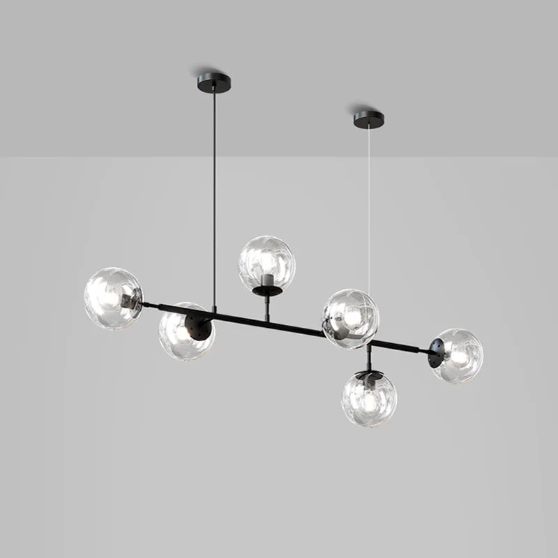 Elegant glasloftlampe.