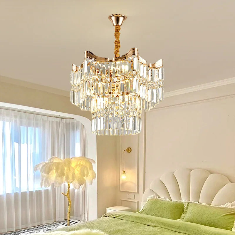 Elegant moderne krystallysekrone