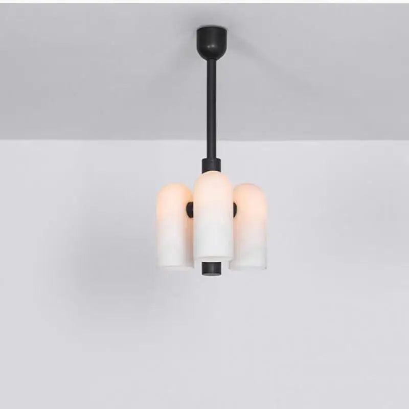 moderne elegant design hængelampe i mælkeglas