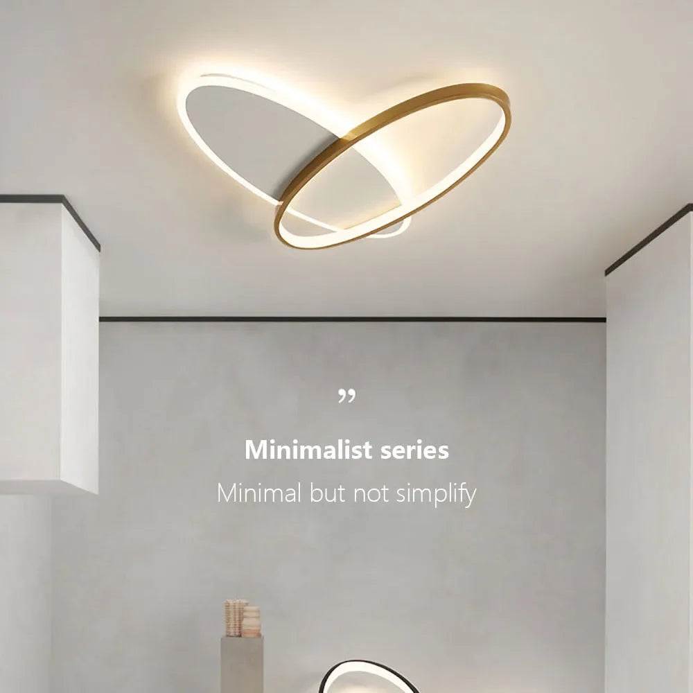 Moderne LED-lysekrone indendørs design