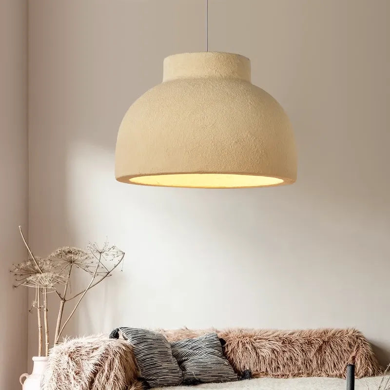 Wabi Sabi Pendel Spisestue LED Japansk Soveværelse Kreativt Bord Bar Studie Design Belysning Lysekrone