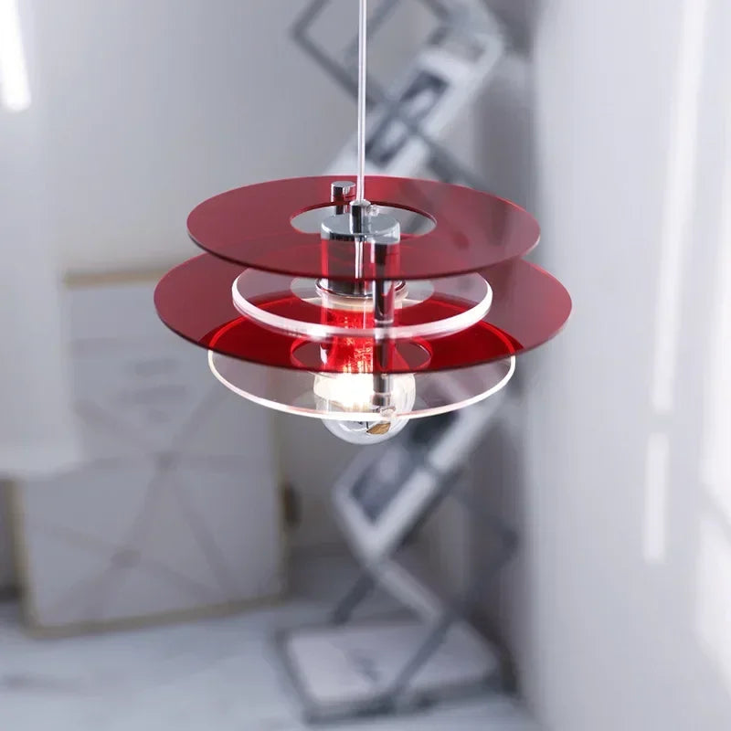 Vintage UFO-pendel, lysende design
