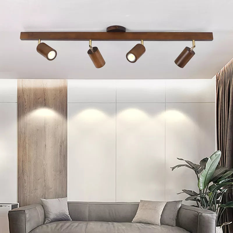 Moderne elegant lysekrone i sort træ