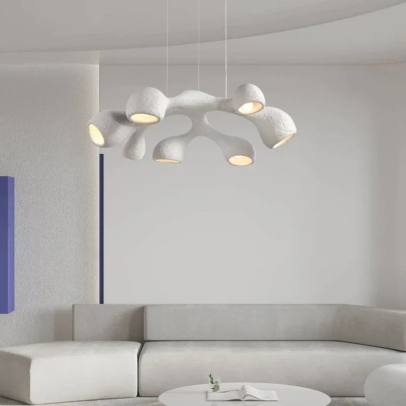 Japansk wabi-sabi-stil LED-lysekrone til villa, klubhus, tofamilieshus