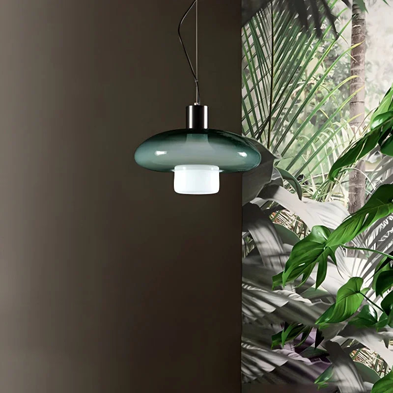 Elegant, moderne glaslampe