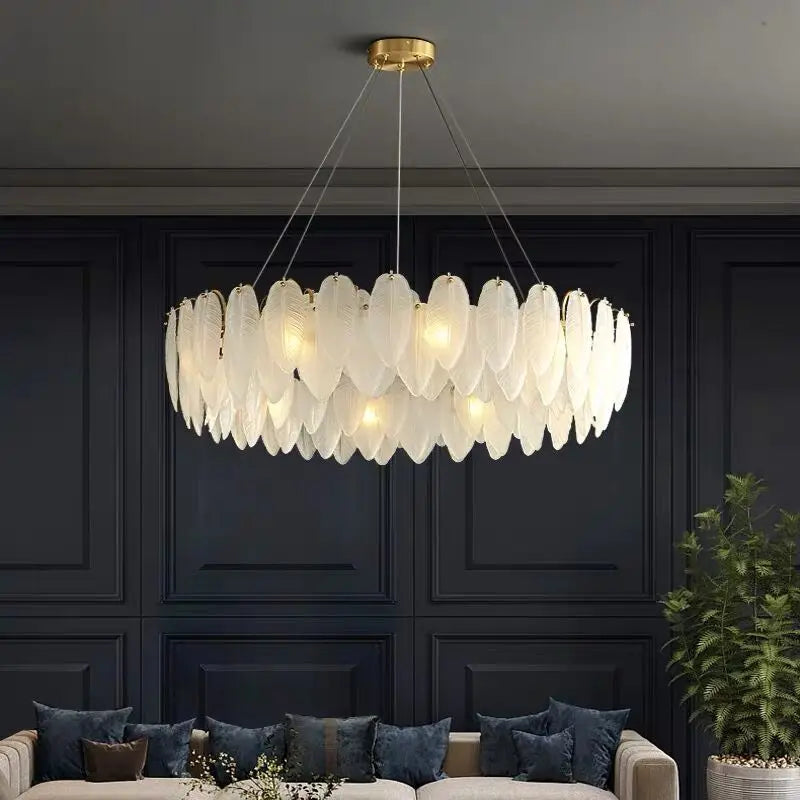 Moderne og elegant krystallysekrone