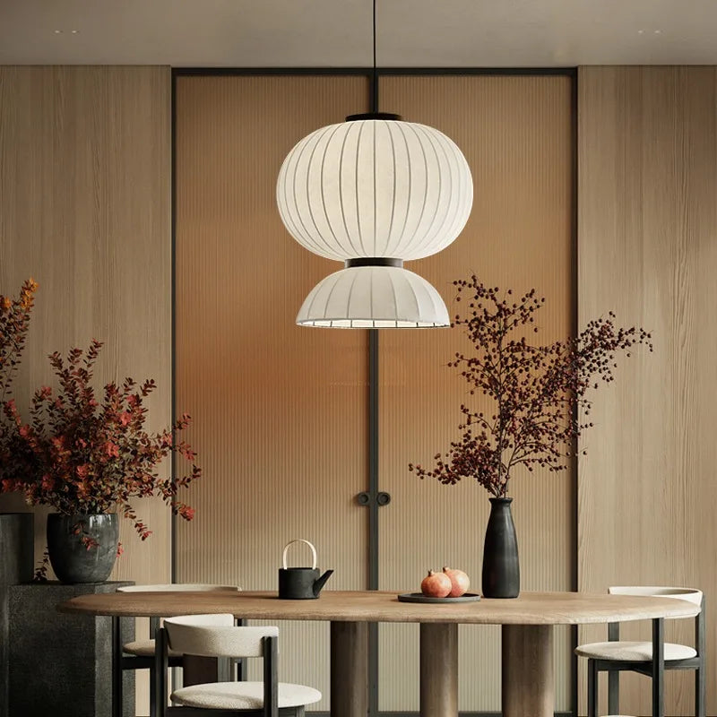Minimalistisk nordisk wabi sabi led-silkependel