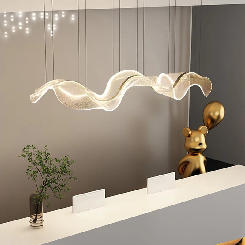 Elegant lysende moderne LED-lysekrone