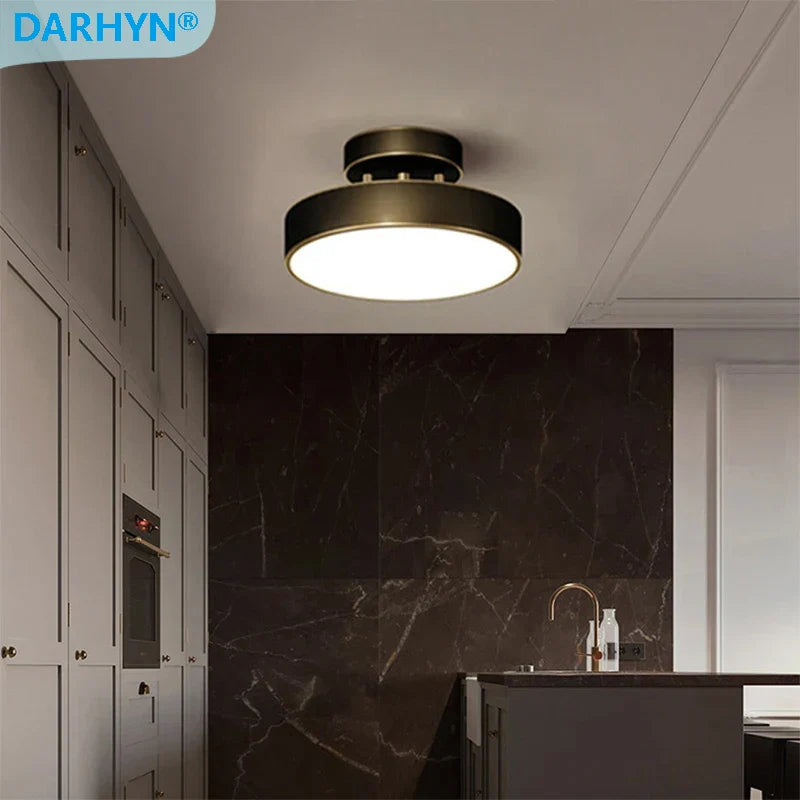 Nordisk Minimalistisk Rund Loftslampe
