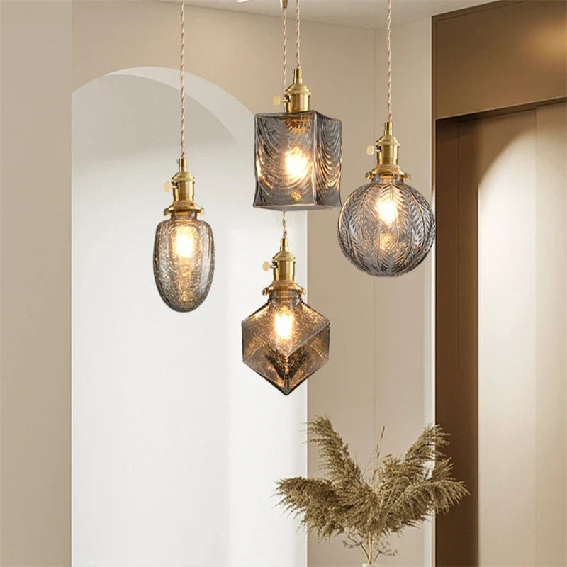 Elegant industriel retro-lysekrone
