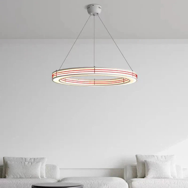 art deco lysekrone stil med ring ophængt lys armatur justerbar ledning