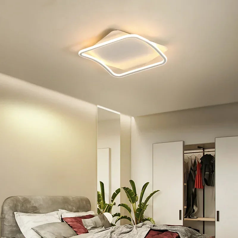 Elegant LED-lysekrone til kontor og stue