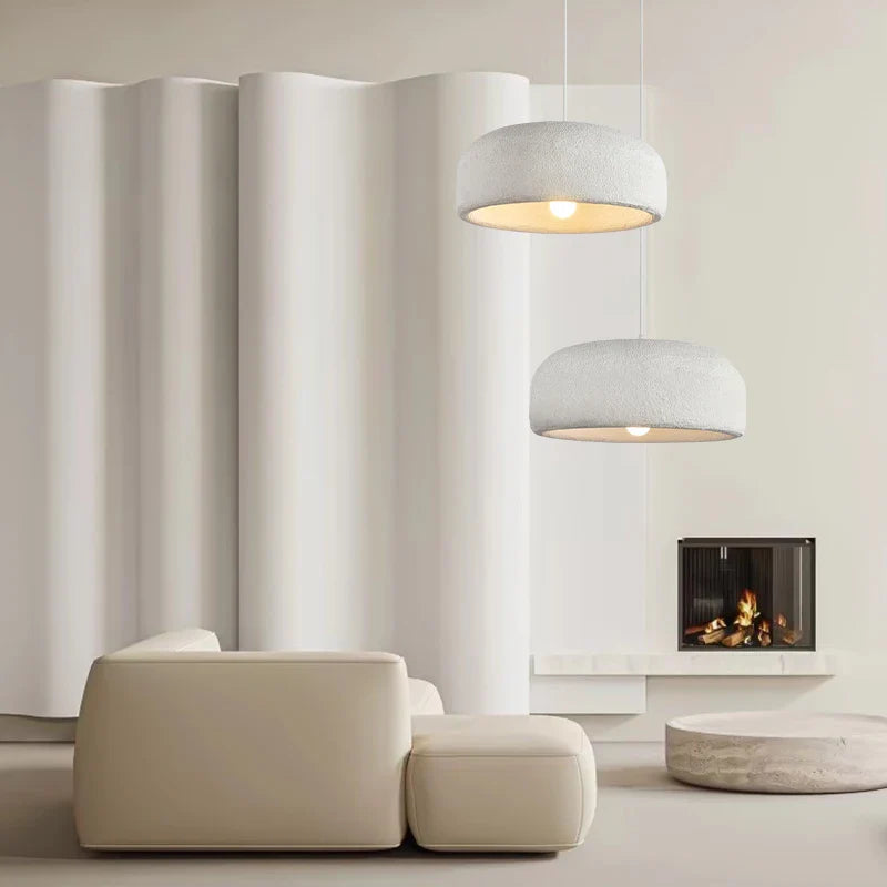 Moderne minimalistisk wabi-sabi nordisk LED-lysekrone til bar og restaurant