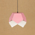 Abat-Jour Led Fleur Origami Moderne Rose Luminaire Chambre