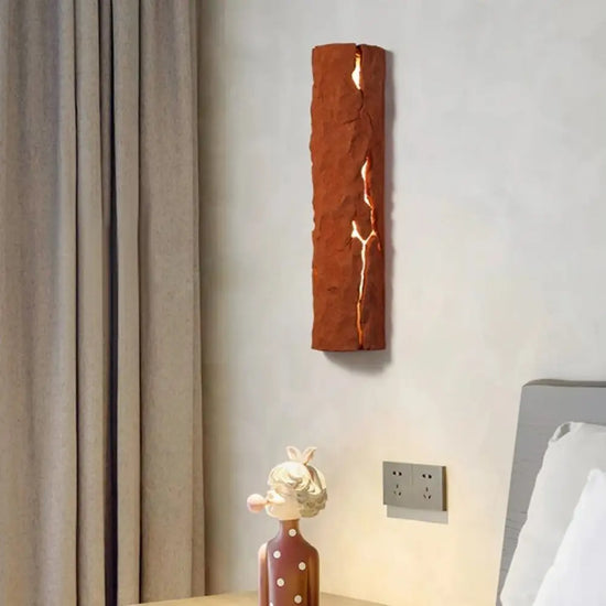 Applique De Chevet Scandinave Minimaliste Élégante Brun Murale Chambre