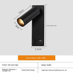 Applique Led 3W Usb Créative Bronze Murale Chambre