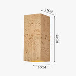 Applique Led Minimaliste Ciment Gris Design Murale Chambre