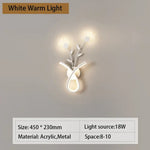 Applique Led Moderne Et Élégante. Or / Blanc Chaud (2700-3500K) Murale Chambre